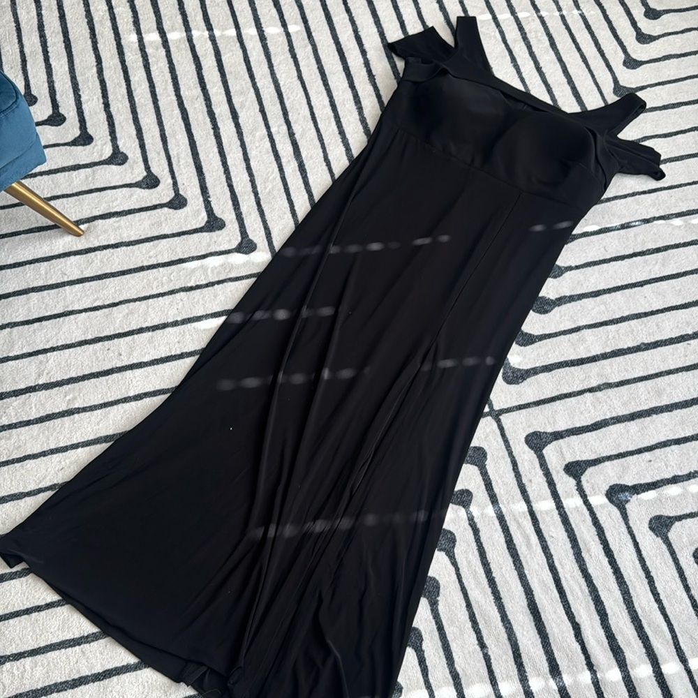 Nightway Full Length Evening Gown With Slit